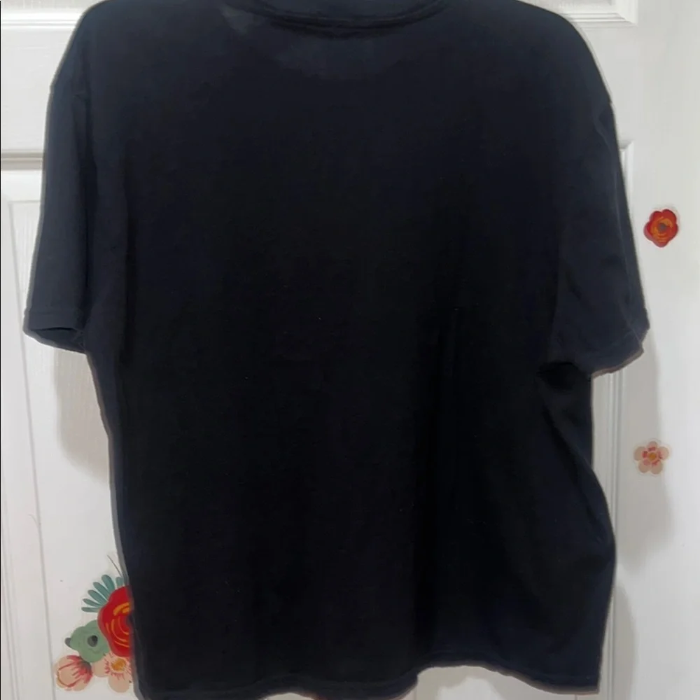 True Religion Black Tee with Red Logo